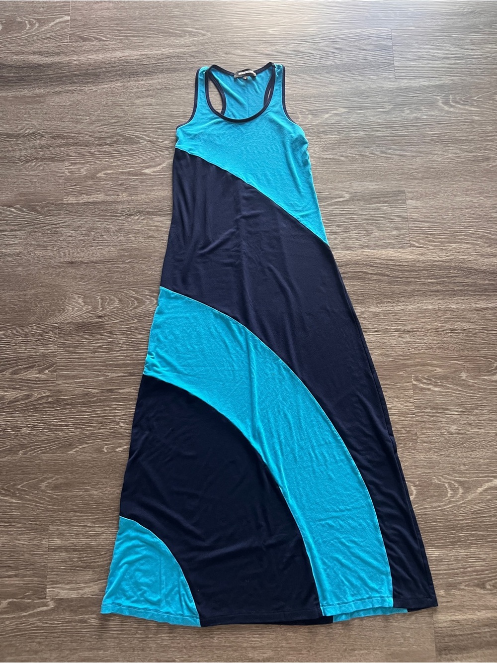 Anatomie Blue & Navy Colorblock Racerback Maxi Dress